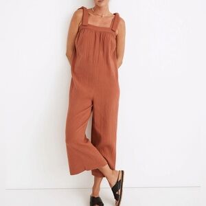 Madewell Lightestspun Tie-Strap Cover-Up Jumpsuit